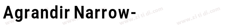 Agrandir Narrow字体转换